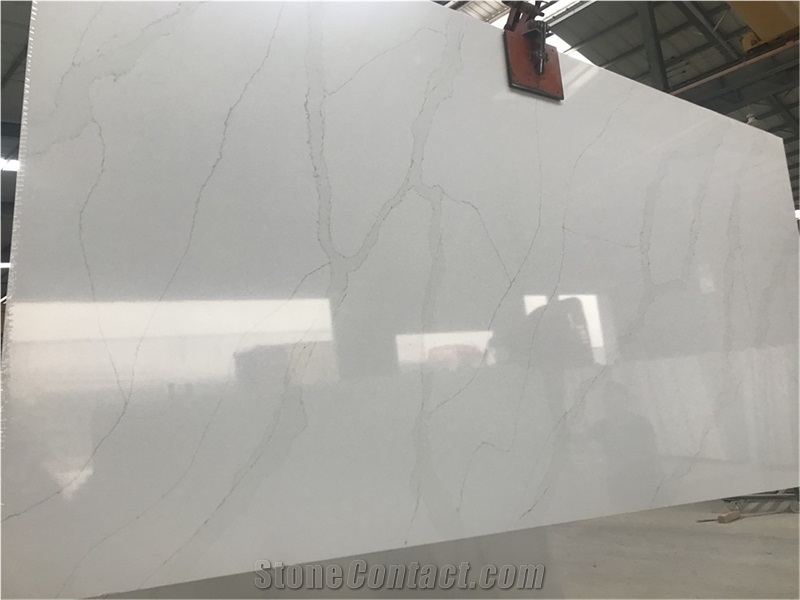 Vietnam Et Calacatta Quartz Slabs