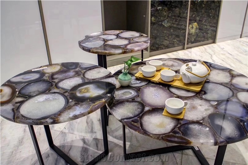 Agate Round Coffee Tables Furniture