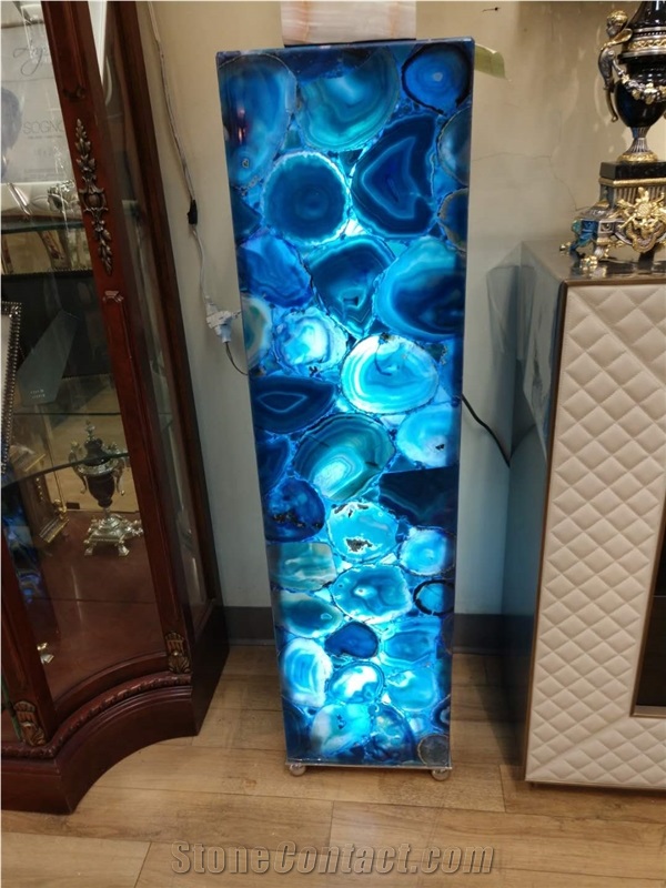 High Quality Luxury Backlit Agate Furniture