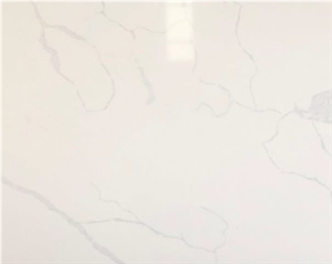 Cotton White Calacatta Quartz Stone Slabs