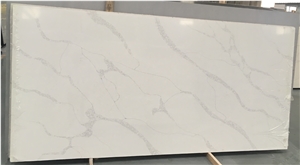 Cream White Luccia Quartz Slabs