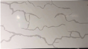 Polish Calacatta Quartz Slabs