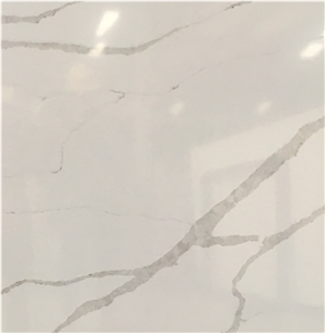 Semi White Trento Quartz Slabs