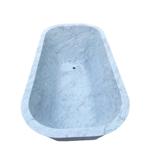 Marble Bathtub, Bianco Carrara Marble Bathtub, Bianco Carrara