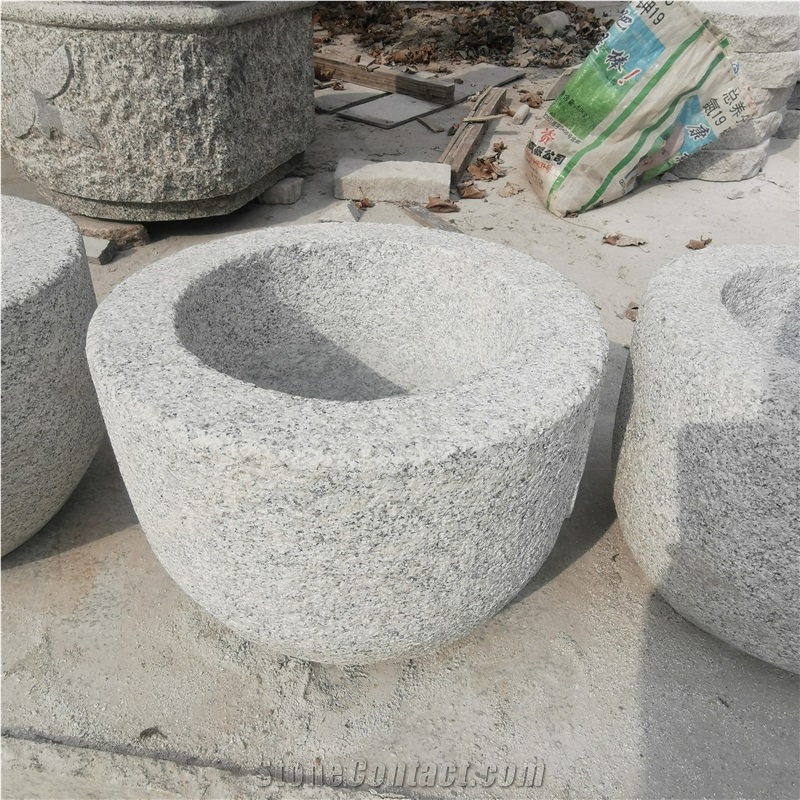 Garden Stone Flower Pot Vase Statue Flower Pot