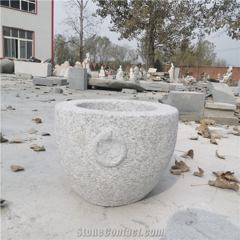 Garden Stone Flower Pot Vase Statue Flower Pot