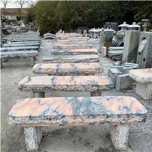 New Hand Made Garden Bench Onyx Stool Stone Bench