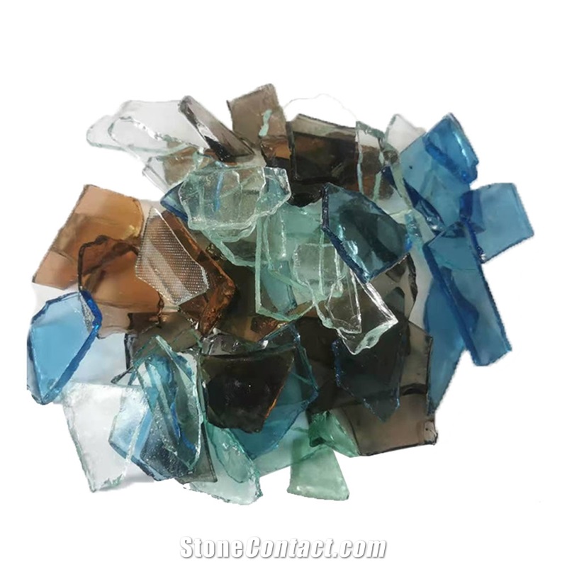 Thick 5mm Irregular Colours Glass Sheet