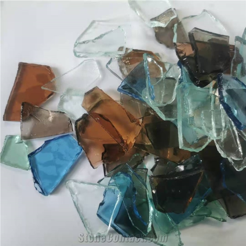 Thick 5mm Irregular Colours Glass Sheet
