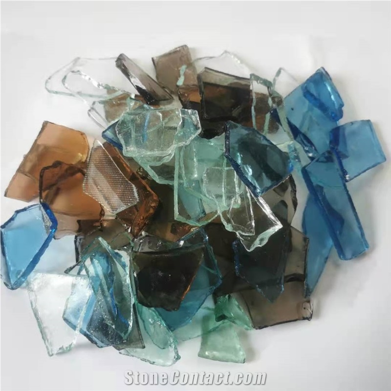 Thick 5mm Irregular Colours Glass Sheet