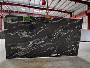 Cosmic Black Granite Slabs