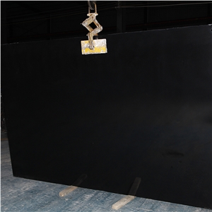 Pure Black Engineered Marble Slab for Table