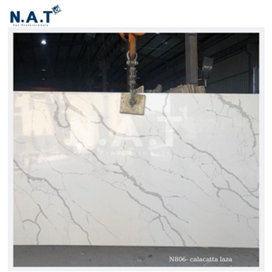 Calacatta Laza Quartz- Vietnam Engineered Quartz Slabs