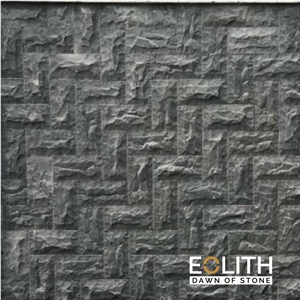 Natural Rock Face Black Basalt