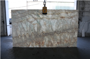 Caribbean Blue Onyx Slabs