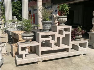Granite Flower Stand Basic Pots Garden Planter