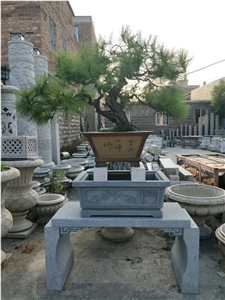 Granite Flower Stand Basic Pots Garden Planter