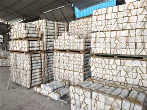Guangxi White Marble Balustrade Balcony Railing