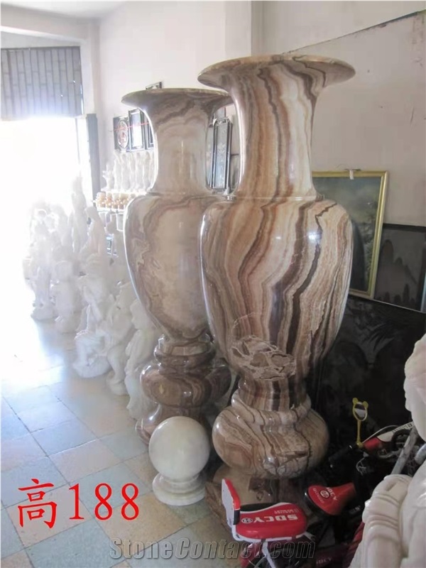 Hotel Office Marble Large Foyers Vase Flower Pots