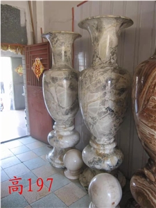 Hotel Office Marble Large Foyers Vase Flower Pots