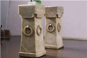 Landscape Decorate Stone Small Columns Pillars