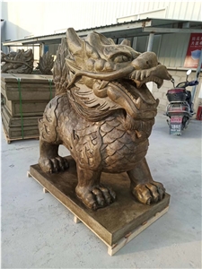Natural Stone Antique Kylin China Gragon Sculpture