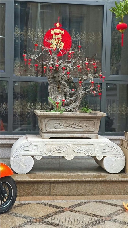 Natural Stone Street Landscaping Flower Planter