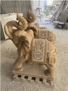Polished Yellow Granite Garden Animal Statues Polished Yellow Granite Garden Animal Statues