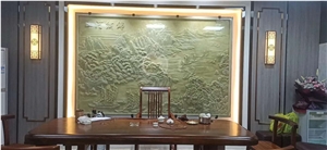 Top Quality Giftware Green Onyx Hall Wall Relief