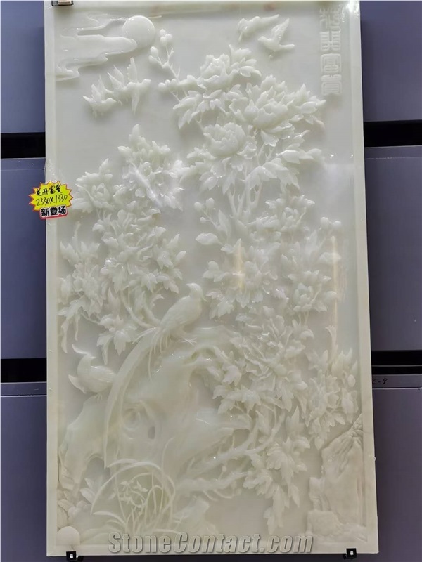 Wall Decoration Carving Background Onyx Relief
