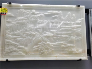 Wall Decoration Carving Background Onyx Relief