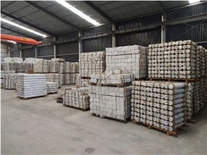 White Marble Round Balcony Railing Staircase Rails