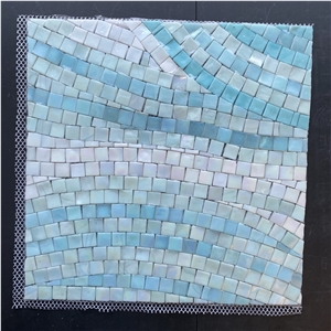 Blue Shades Glass Mosaic for Swiming Pool Blue Shades Glass Mosaic for Swiming Pool