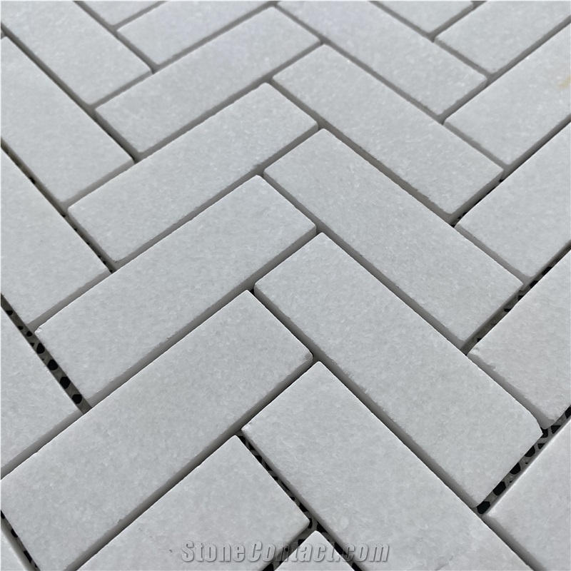 Crystal White Crystallized Nano Floor Mosaic