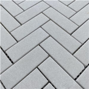 Crystal White Crystallized Nano Floor Mosaic