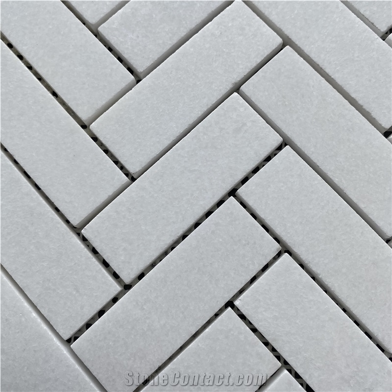 Crystal White Crystallized Nano Floor Mosaic