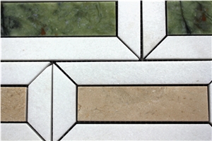 Geometry Square Marble Mosaic Walling Tile