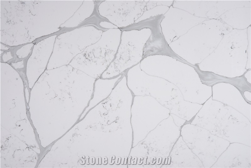 Artificial Marble Calacatta White Quartz Stone