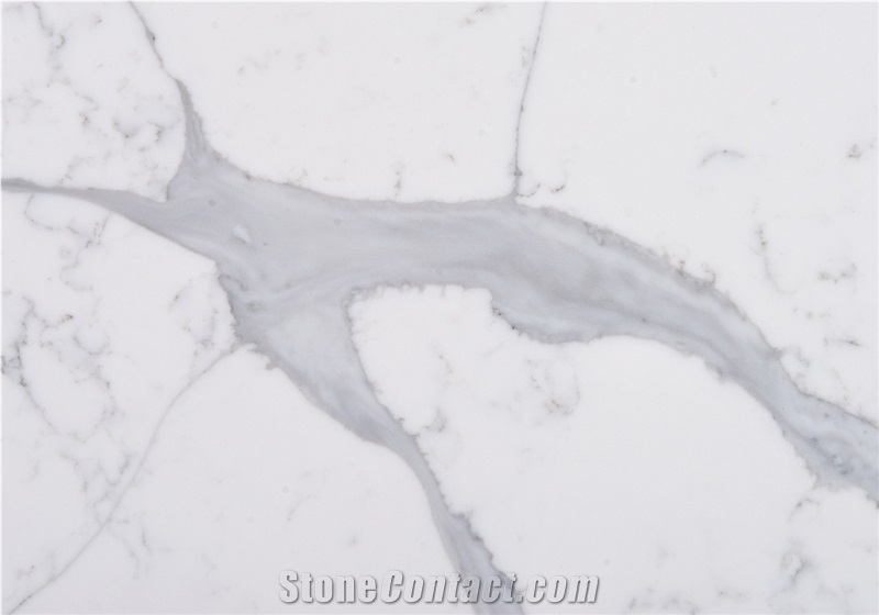 Artificial Marble Calacatta White Quartz Stone