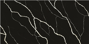 Artificial Quartz Slab Nero Margiua for Countertop