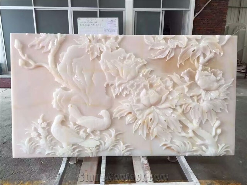 Beige Marble Stone Relief/Engravings