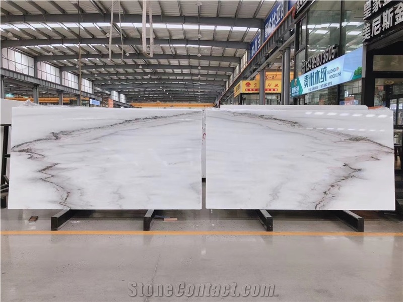 China Lactea Marble Slab and Tiles for Project
