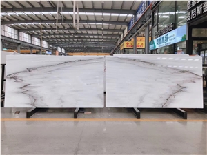 China Lactea Marble Slab and Tiles for Project