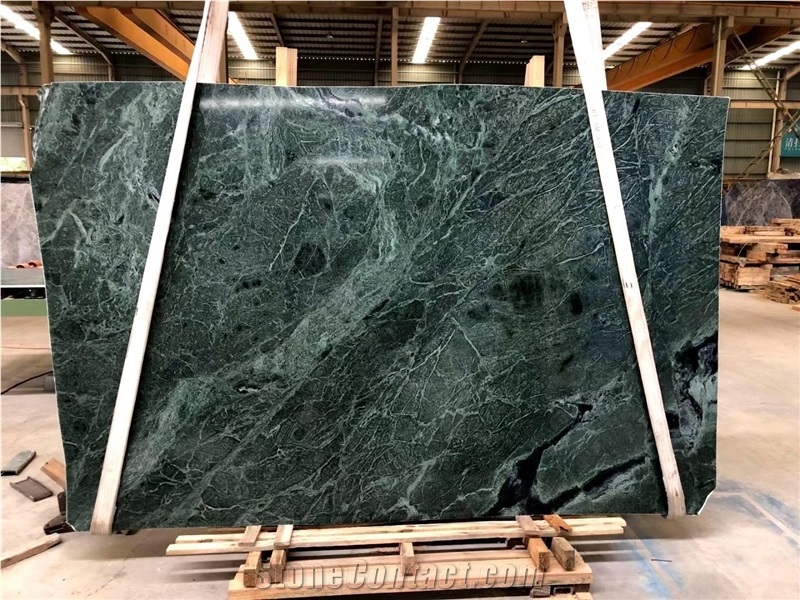 Empress Green Medium Marble Slab and Tile
