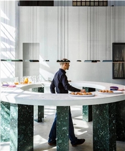 Empress Green Medium Marble Slab and Tile