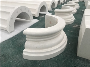 Finike White Limestone Column Pillars for Project Finike White Limestone Column Pillars for Project