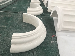 Finike White Limestone Column Pillars for Project Finike White Limestone Column Pillars for Project