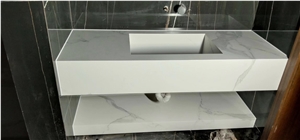 Super Thin 6mm Black Laurent Artificial Stone Countertop