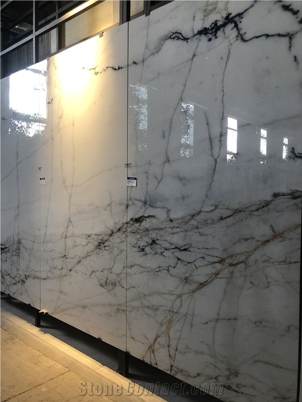 Super Thin 6mm White Artificial Stone for Floor