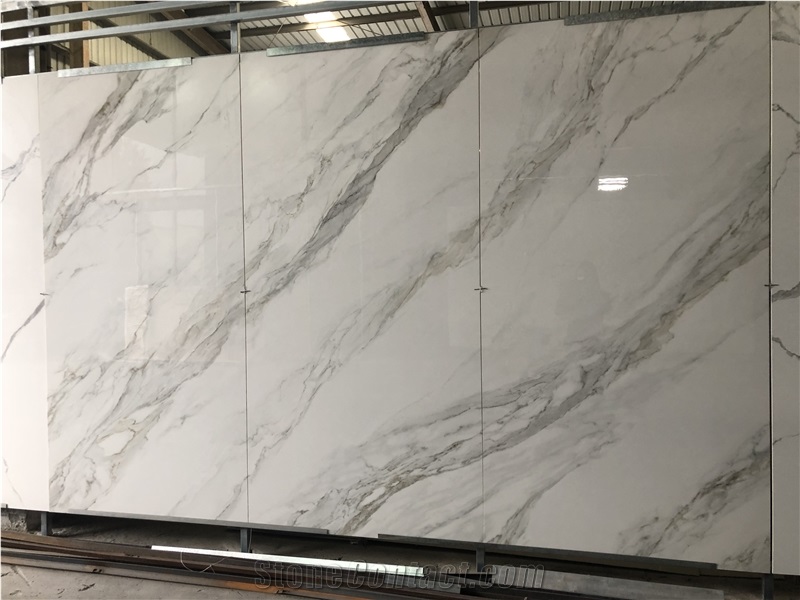 Super Thin 6mm White Artificial Stone for Floor